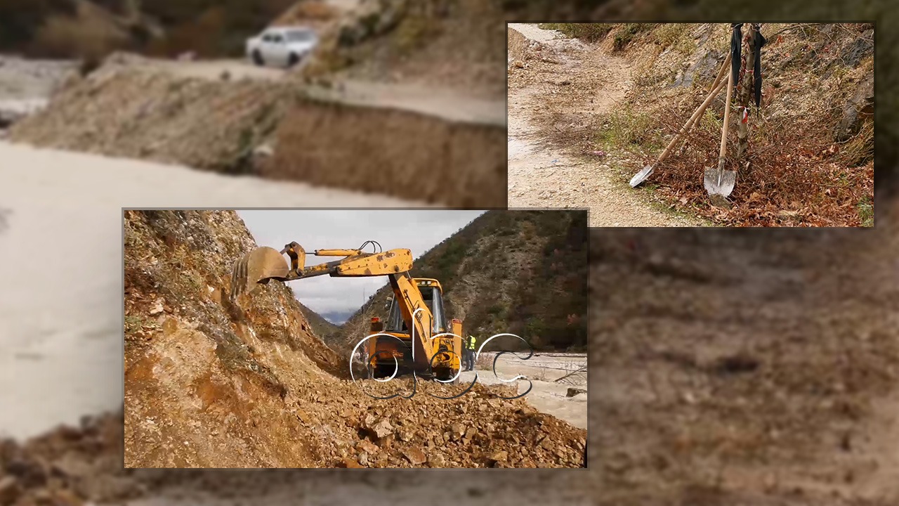 Rruga e fshatit Zhulat shembet sa herë që bie shi, banorët: Qeveria prej vitesh nuk vë dorë