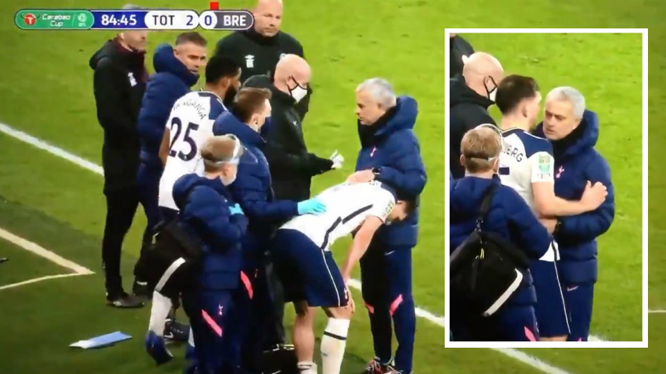 VIDEO/ “Josh, më sill parakalco të reja”, vikingun Hojbjerg e ndal Mourinho
