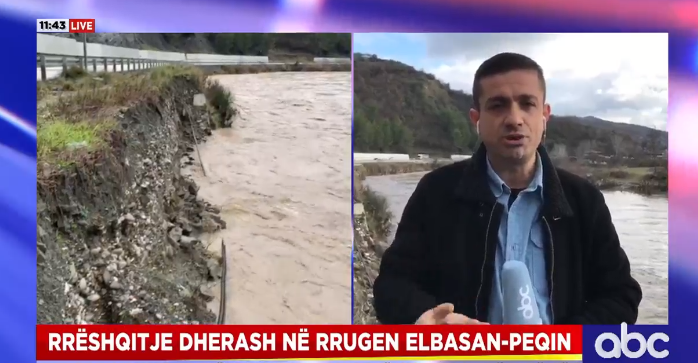 Situata në Elbasan: Argjinatura në Broshkë e dëmtuar, pushimi i reshjeve “qetëson” Shkumbinin