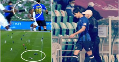 VIDEO/ Lajthit për 37 sekonda, futbollisti arab ngatërron sport