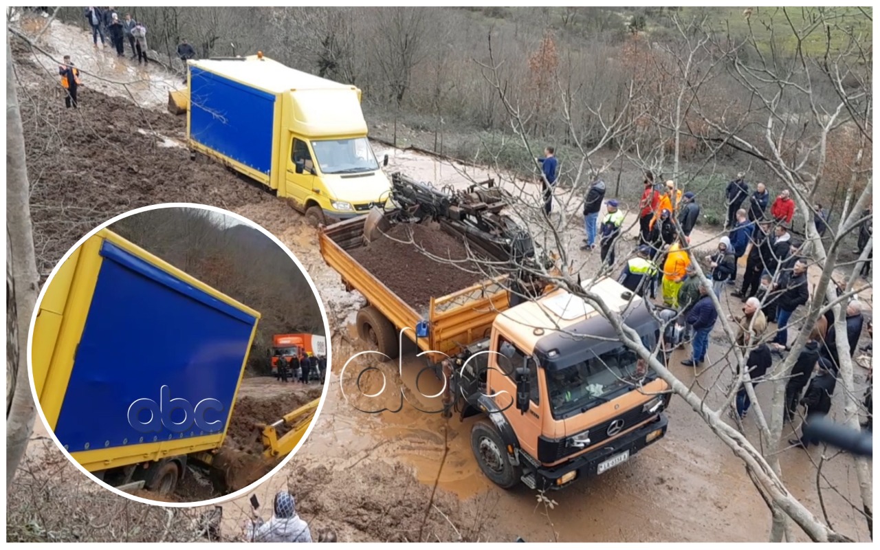 Rrëshqet dheu, balta pushton rrugën, bllokohet 4 orë aksi Burrel-Tiranë