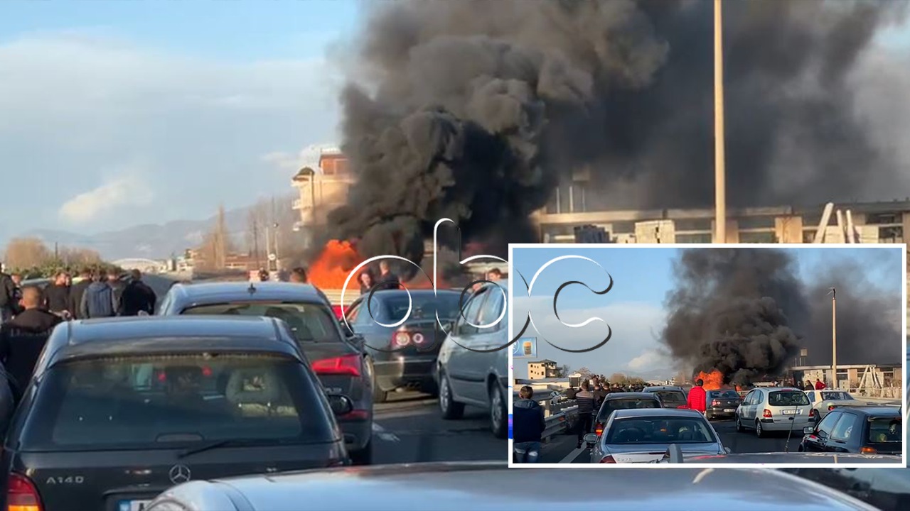 VIDEO/ Merr flakë automjeti në Laç, drejtuesi i plagosur niset drejt Traumës