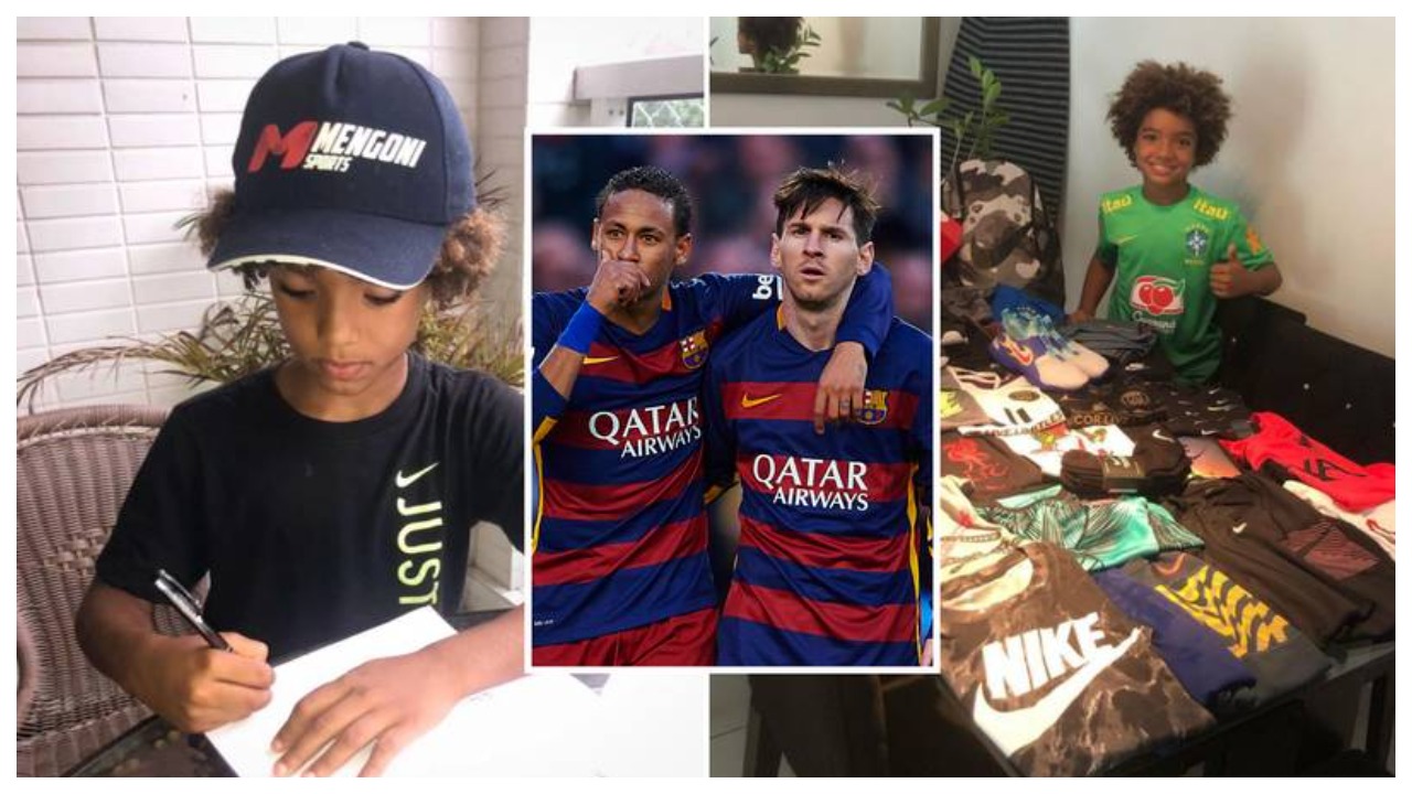 8-vjeçari nënshkruan me Nike, vogëlushi i Santos i thyen rekordin Messit e Neymar