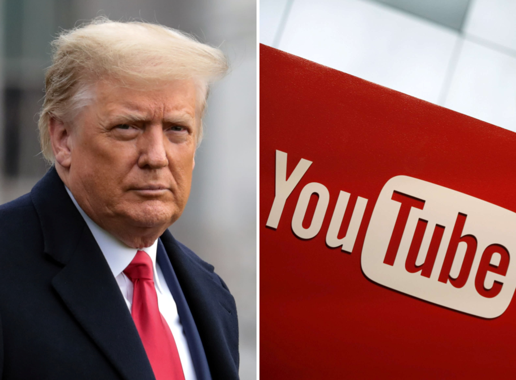 YouTube pezullon kanalin e Donald Trump për shtatë ditë