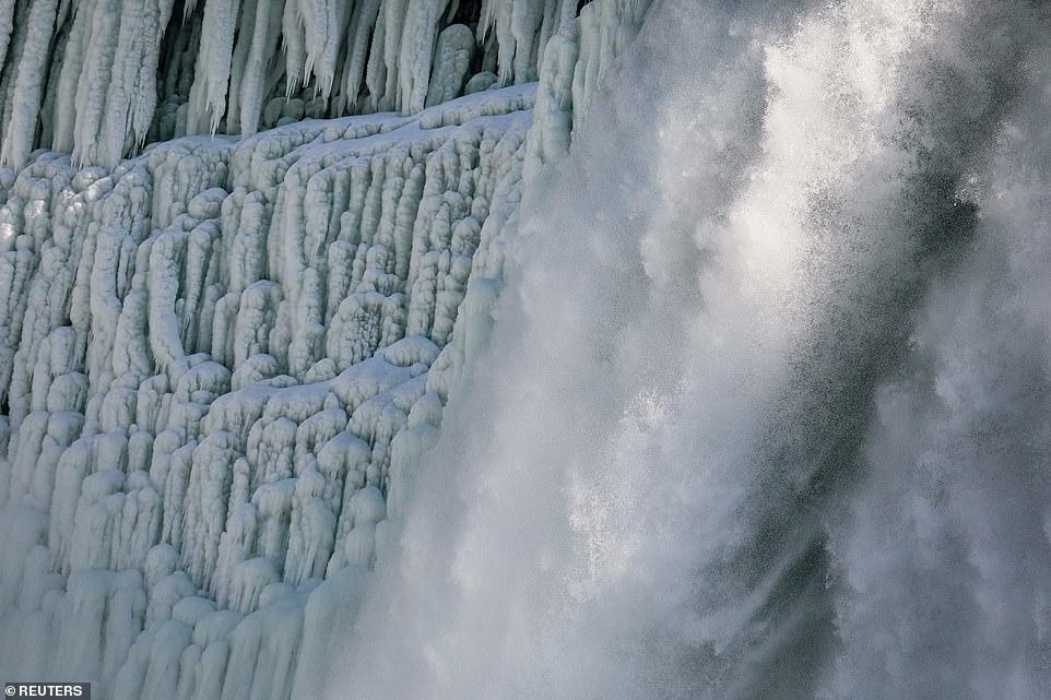 Shihni pamjet spektakolare të ujëvarës Niagara, të ngrirë!