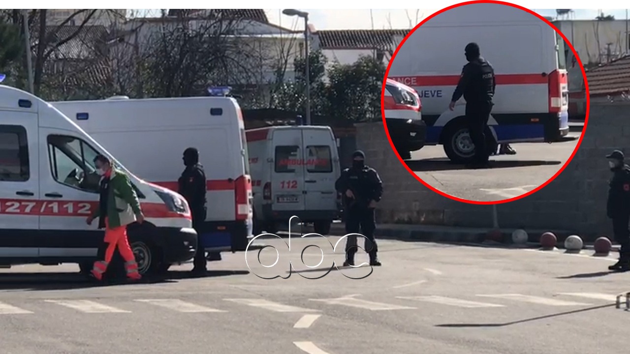 VIDEO/ Blindohet QSUT, një i dënuar me COVID dërgohet në spitalin Infektiv