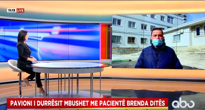 Pavioni Covid në spitalin e Durrësit mbushet brenda ditës me pacientë