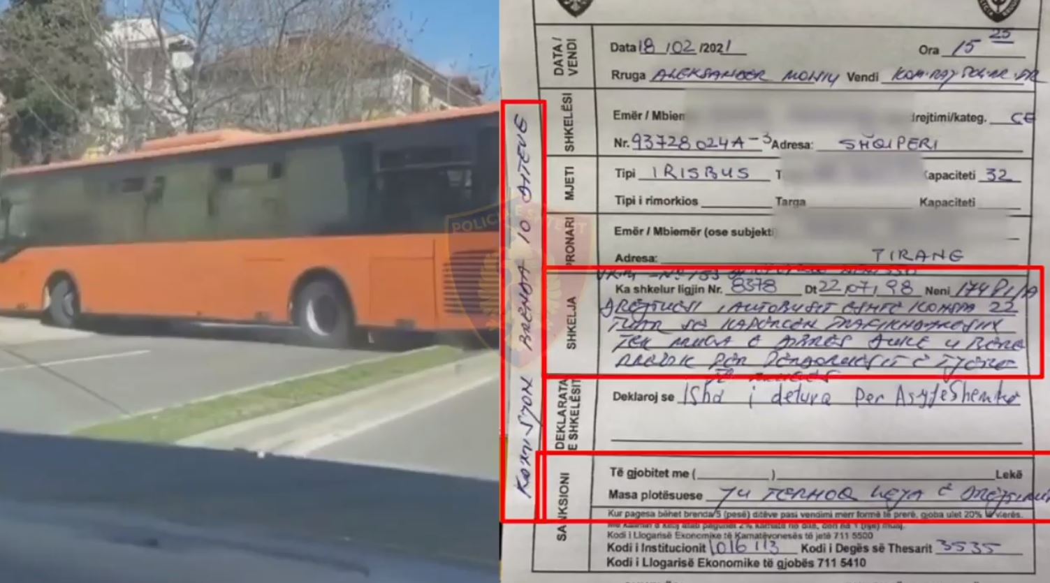 Bëri manovrën e rrezikshme në mes të rrugës, procedohet penalisht shoferi i autobusit