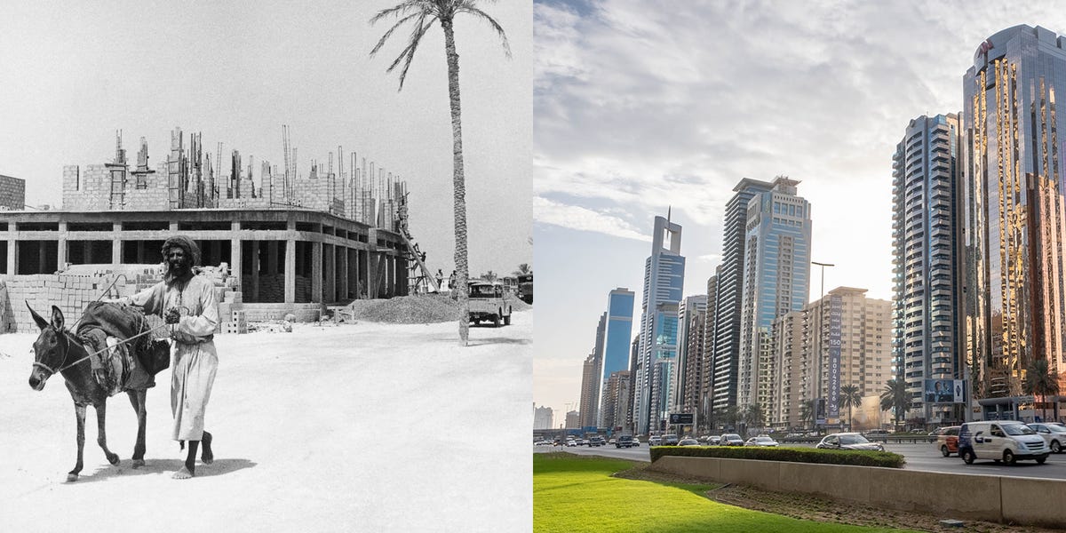FOTO/ Transformimi i Dubait, nga një qytet i vogël në mes të shkretëtirës në një qendër globale