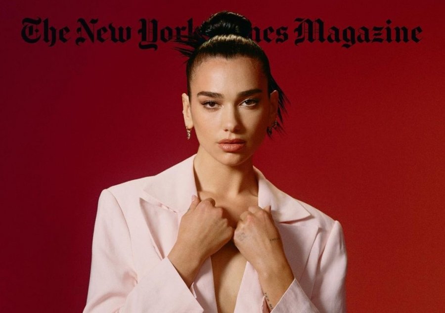 Tjetër sukses për Dua Lipën, këngëtarja shqiptare në ballinën e “The New York Times Magazine”