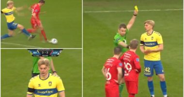 VIDEO/ Dy të verdhë të njëpasnjëshëm, largohet 9 minuta pasi u fut në fushë