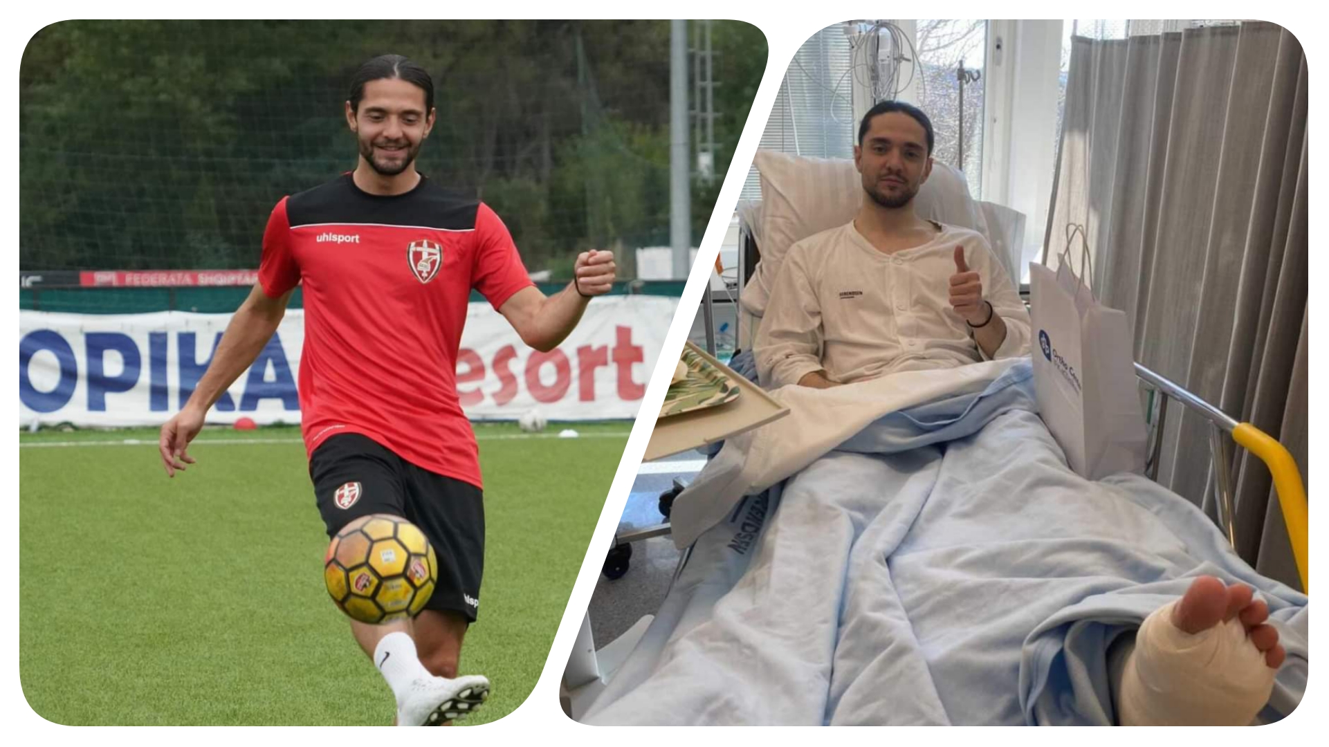 Dëmtimi ishte serioz, operohet mbrojtësi i Skënderbeut