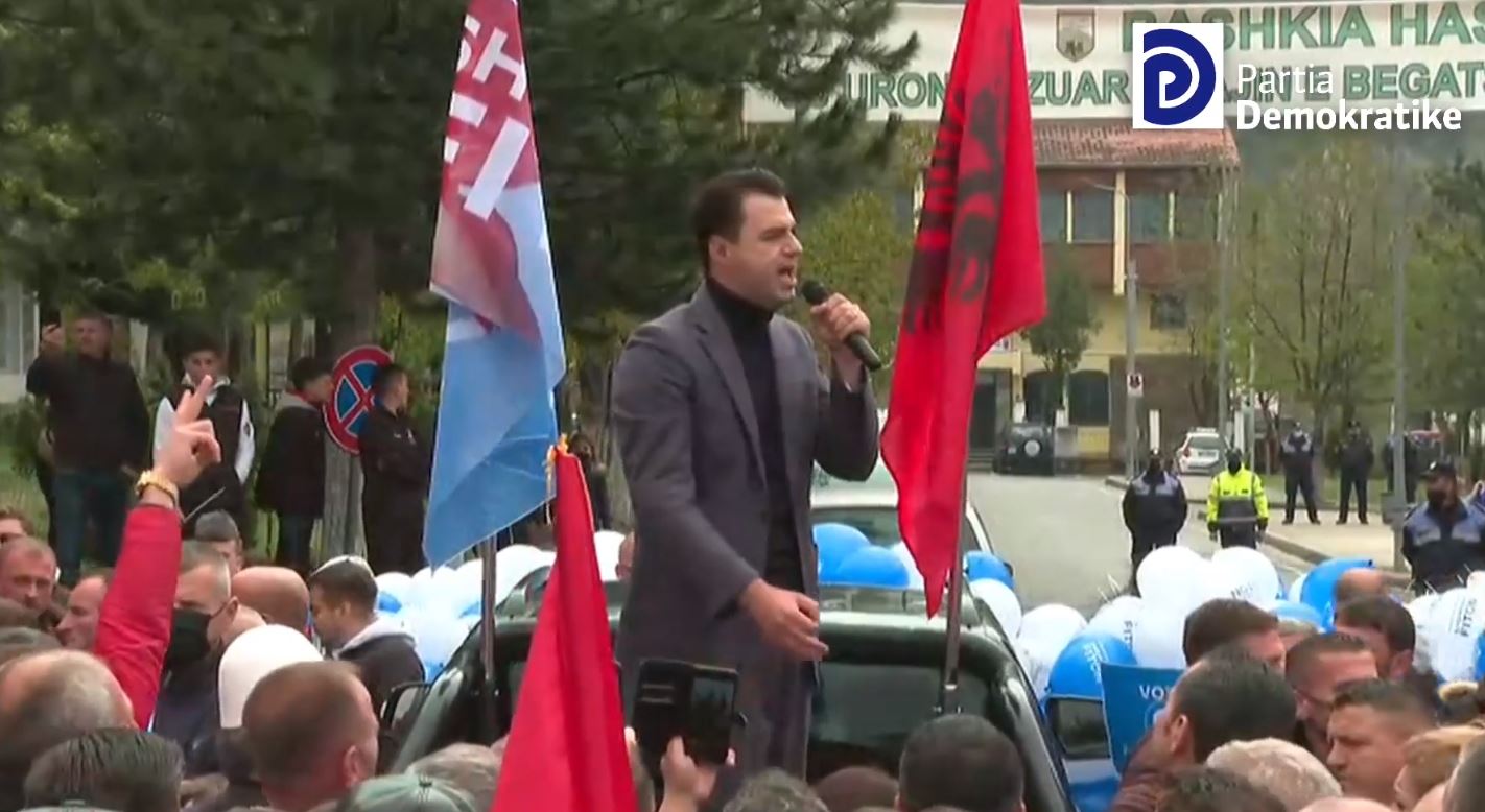 Basha takim elektoral në Has: Nuk do të ketë amnisti për dështimet 8-vjeçare të Ramës