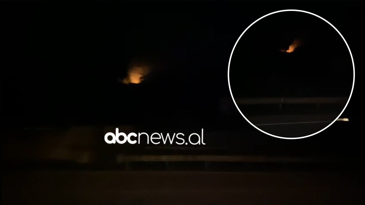 Zjarr në një parcelë me ullinj në Elbasan, terreni i vështirë bën të pamundur ndërhyrjen