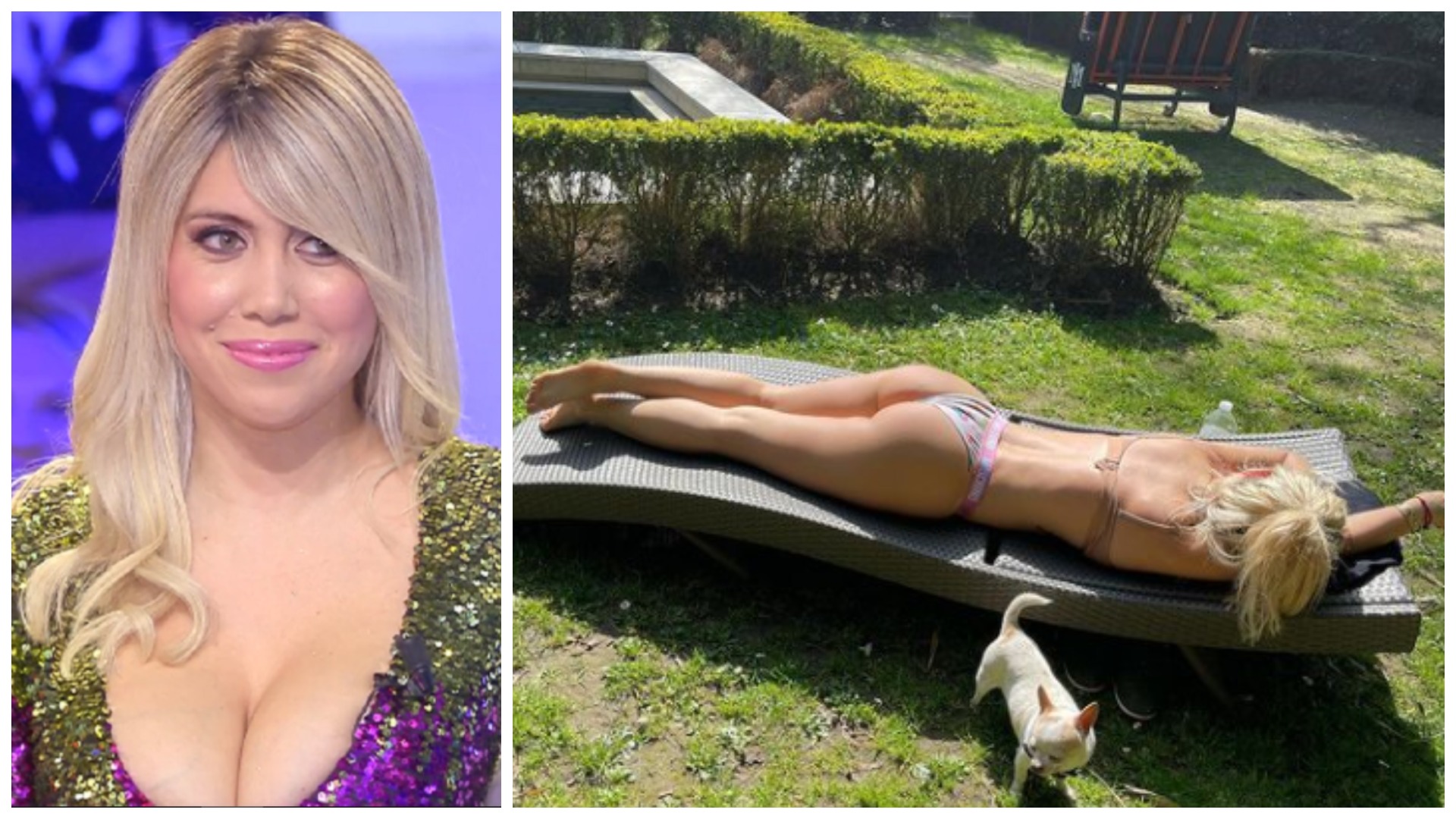 Franca sërish në karantinë, Wanda Nara shijon diellin me bikini në shtëpi