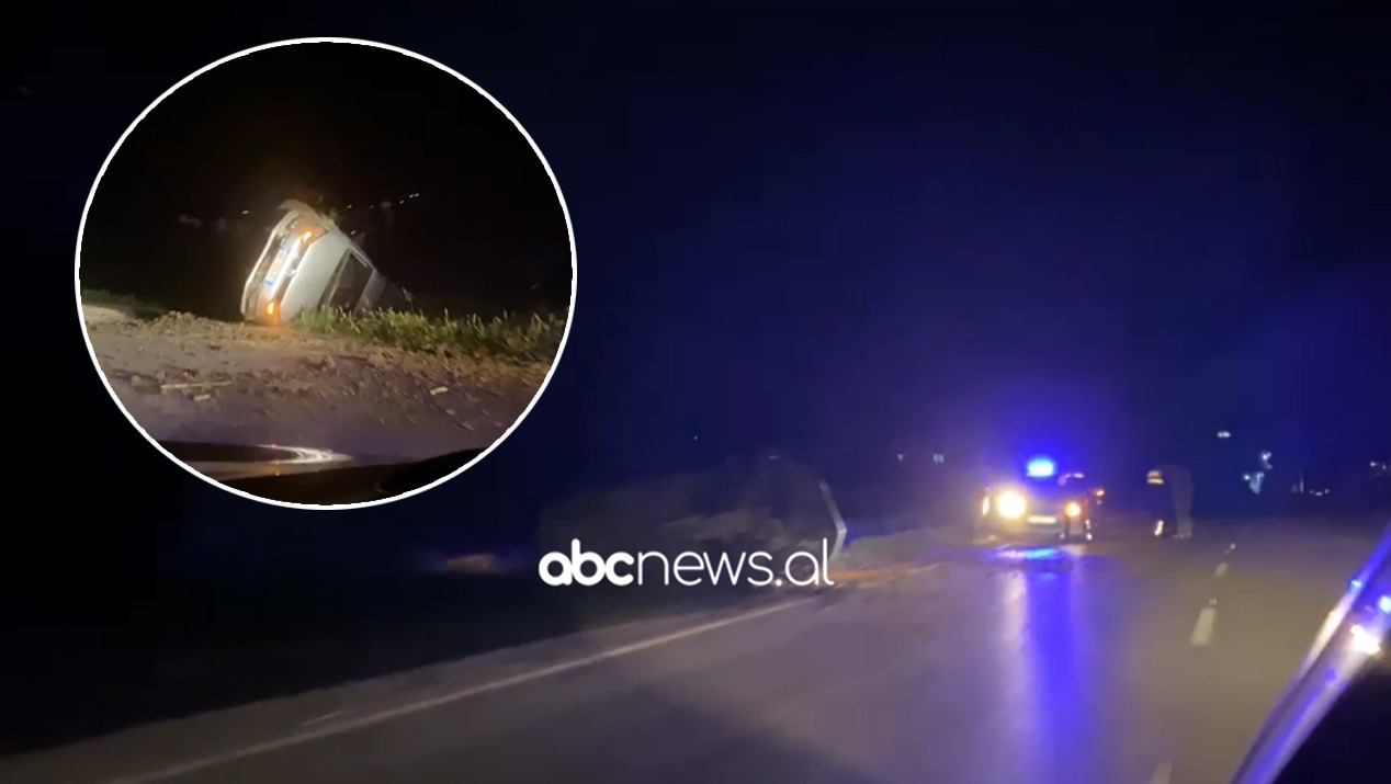 Aksident në Fushë-Labinot, makina përmbyset në rrugë, shoferi shpëton pa asnjë “gërvishtje”