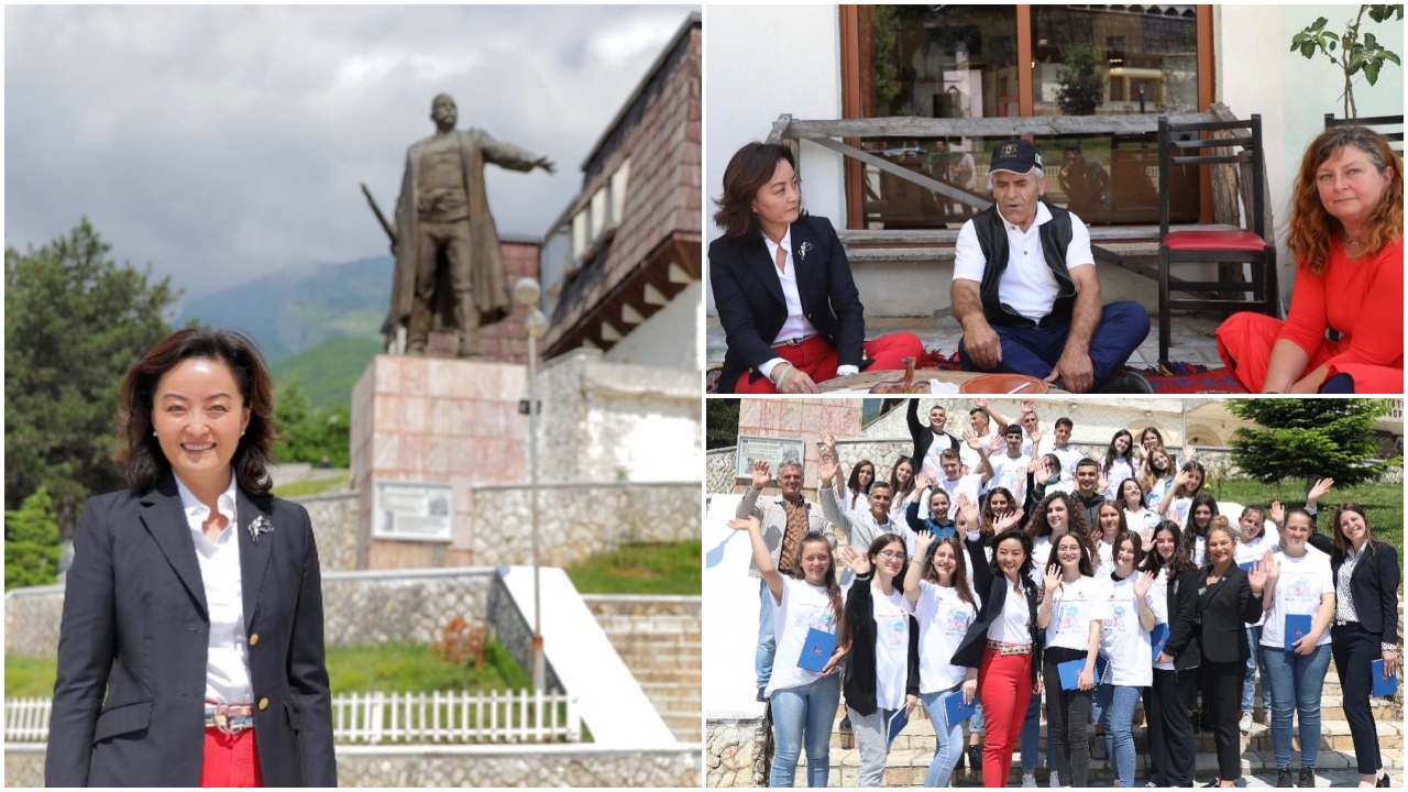 Tropoja e pret me këngë e valle, Yuri Kim ulet këmbëkryq: Piva raki, shihemi së shpejti