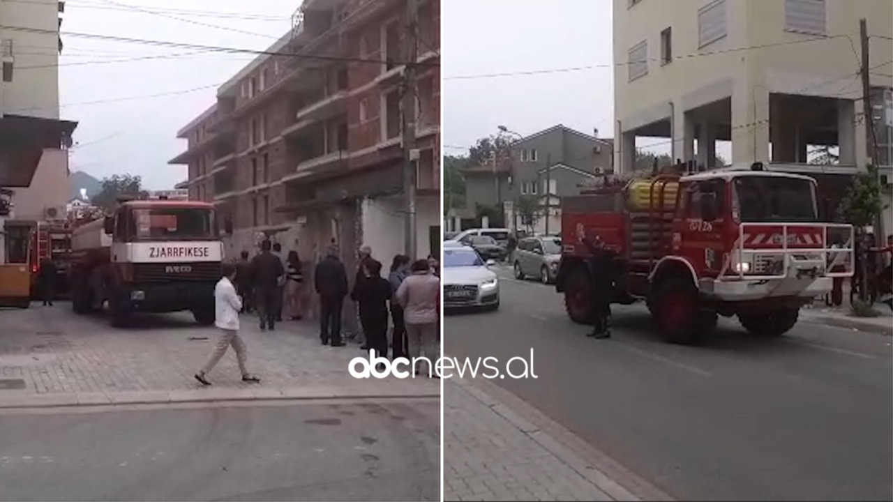 Zjarr në bodrumin e një pallati në Elbasan, evakuohen banorët