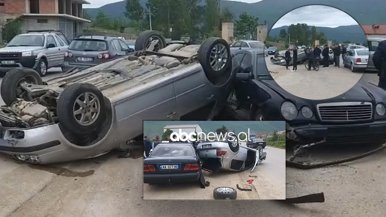 VIDEO/ E mori më qafë shpejtësia, shoferi përplaset me tre makina në Kukës