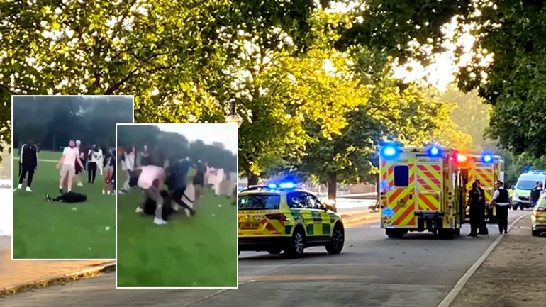 Tmerr në Londër, banda e armatosur me hanxharë e thika sulmojnë të riun në park
