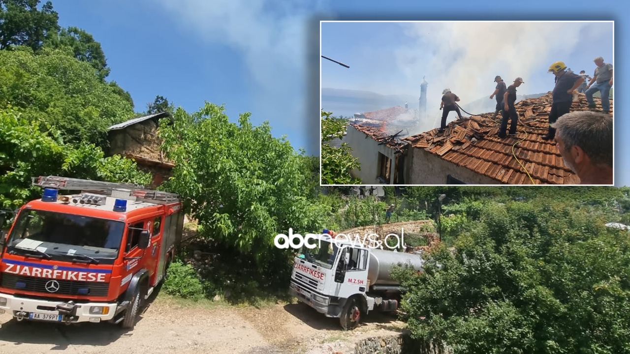 Përfshihet nga flakët një banesë në Pogradec