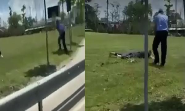 “Përtokë”, polici nxjerr armën dhe shtrin në tokë të riun në mes të qytetit