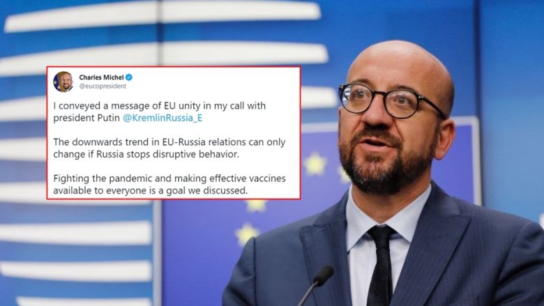 Charles Michel i kërkon Vladimir Putinit të ndalojë “sjelljen përçarëse” ndaj BE-së