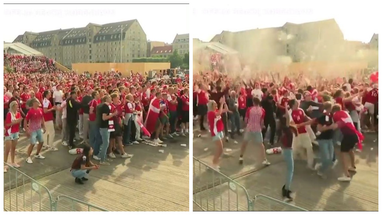 VIDEO/ Danezët janë të çmendur, festa e golit të parë është bërë virale