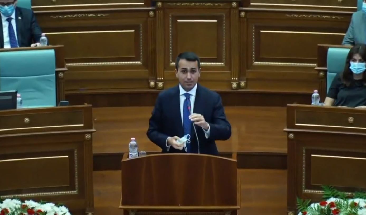 Luigi di Maio në Kuvendin e Kosovës: Qëllimi ynë është stabilizimi dhe demokratizimi përfundimtar