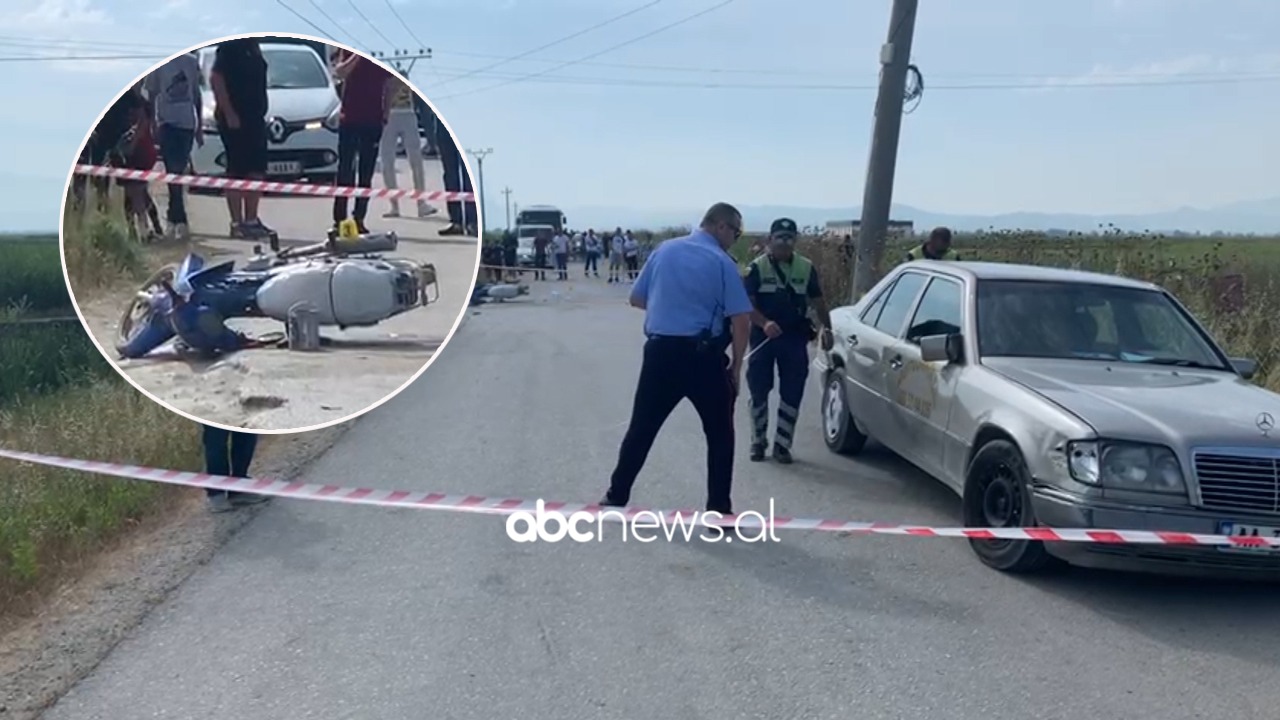 VIDEO/ Aksident në Fier, një automjet përplas nënë e bijë, shoqërohet shoferi