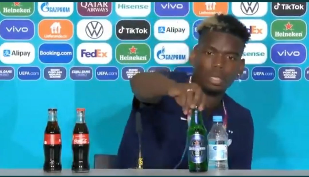 VIDEO/ Pogba largon nga tavolina birrën që i sponsorizon çmimin