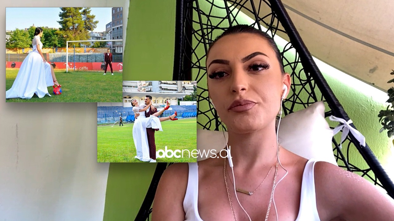 Çifti bëhet viral në TikTok, fejesa në fushën e futbollit merr miliona klikime