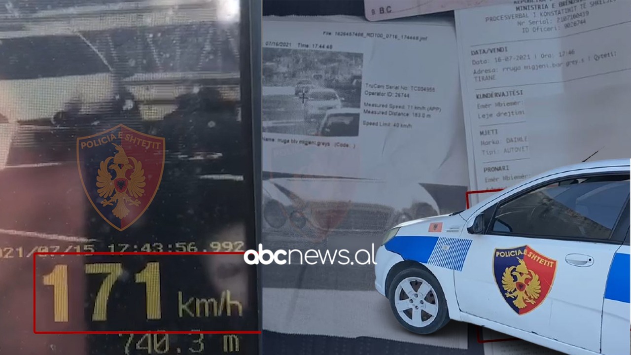 “Pikë plumbi” me mbi 170 km/h me “Toyota”