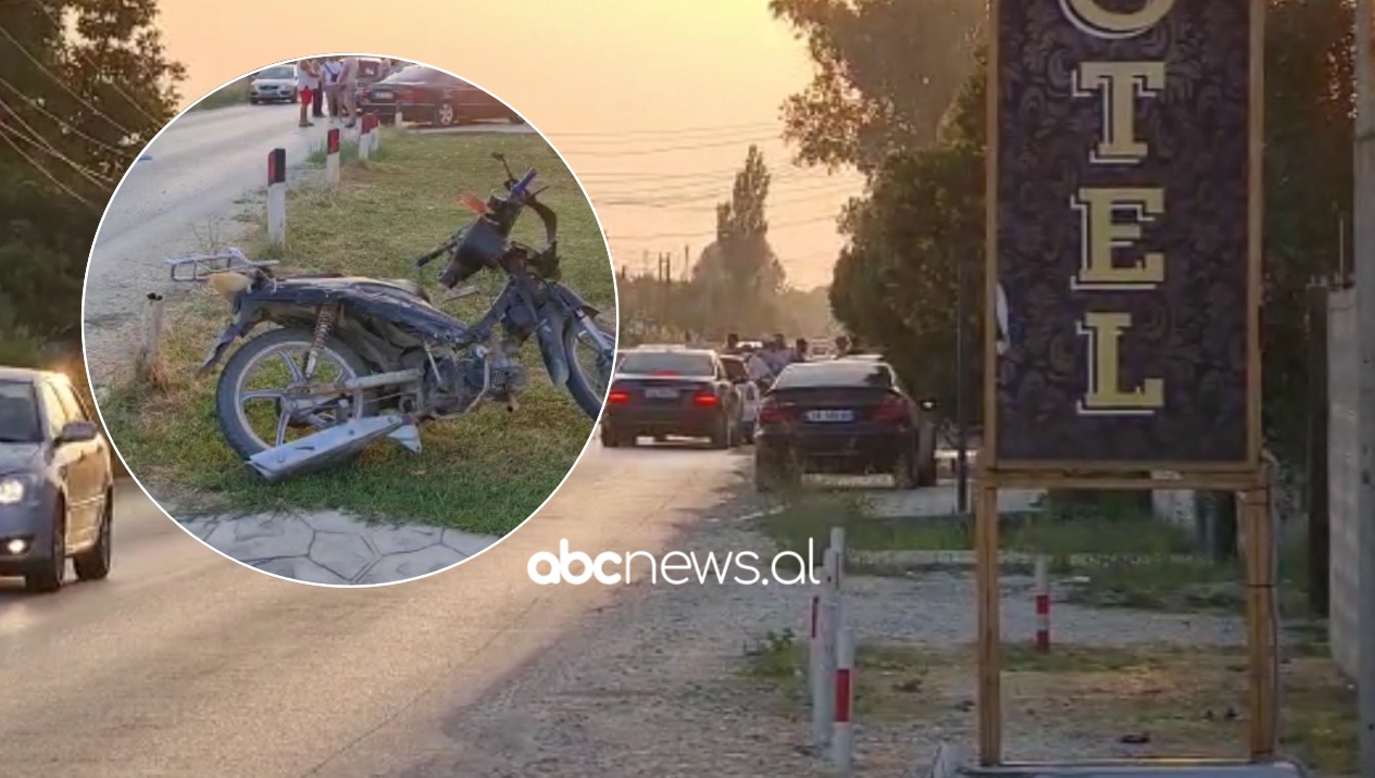 VIDEO/ Aksident në aksin Fier-Seman, shpëton mrekullisht drejtuesi i motoçikletës
