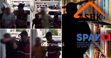SPAK mësyn në Kadastrën e Tiranës, momenti i kur zyrtarët shoqërohen në polici me pranga në duar