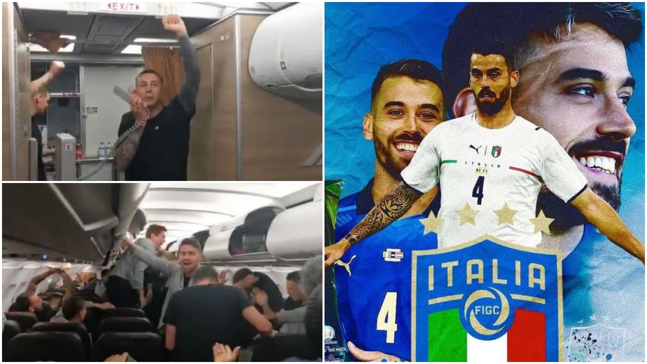 VIDEO/ “Ëndrra vazhdon, rikthehem shpejt”, Italia surprizon Spinazzolën në avion