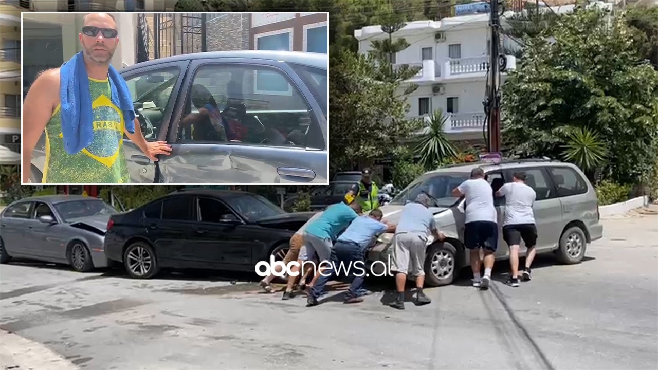 Shoferi në Sarandë e lëshoi nga kodra për ta ndezur, turisti slloven: Makina pa frena po fluturonte, si u përplas