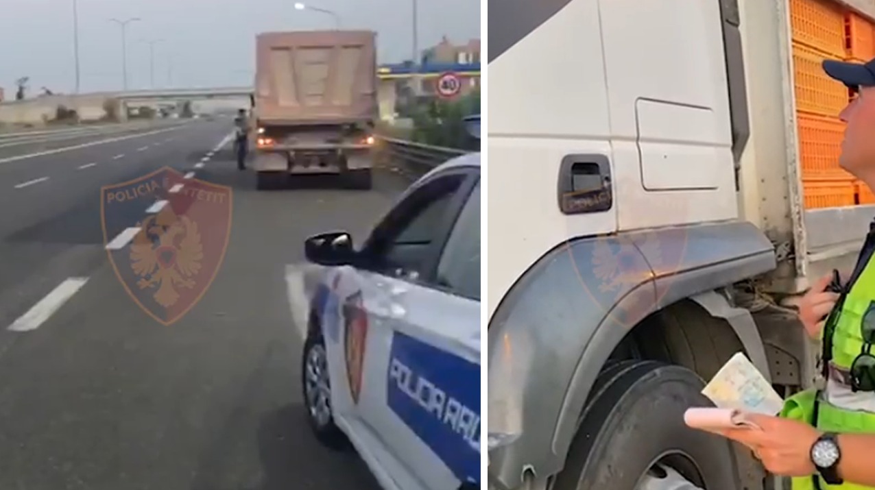 “Jeni jashtë orarit”, policia u “qepet” kamionëve: Fundjava dhe festat, jemi në sezon turistik