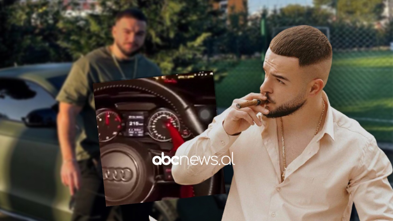 Fation Kuqari “sfidon” policinë, poston videon në timon me shpejtësi 215 km/h