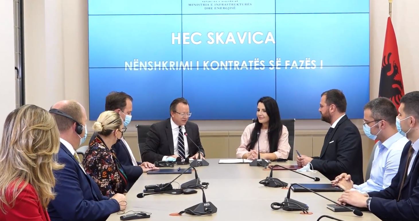 Nënshkruhet kontrata për HEC-in e Skavicës, Balluku: Vepra më e rëndësishme në sektorin energjetik