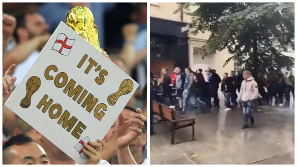 VIDEO/ “Futbolli po shkon në Romë”, tifozët uellsianë “diss” Anglisë para finales