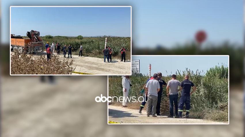 Automjeti me dy persona ende në kanal, pamje nga vendi i ngjarjes në Fier