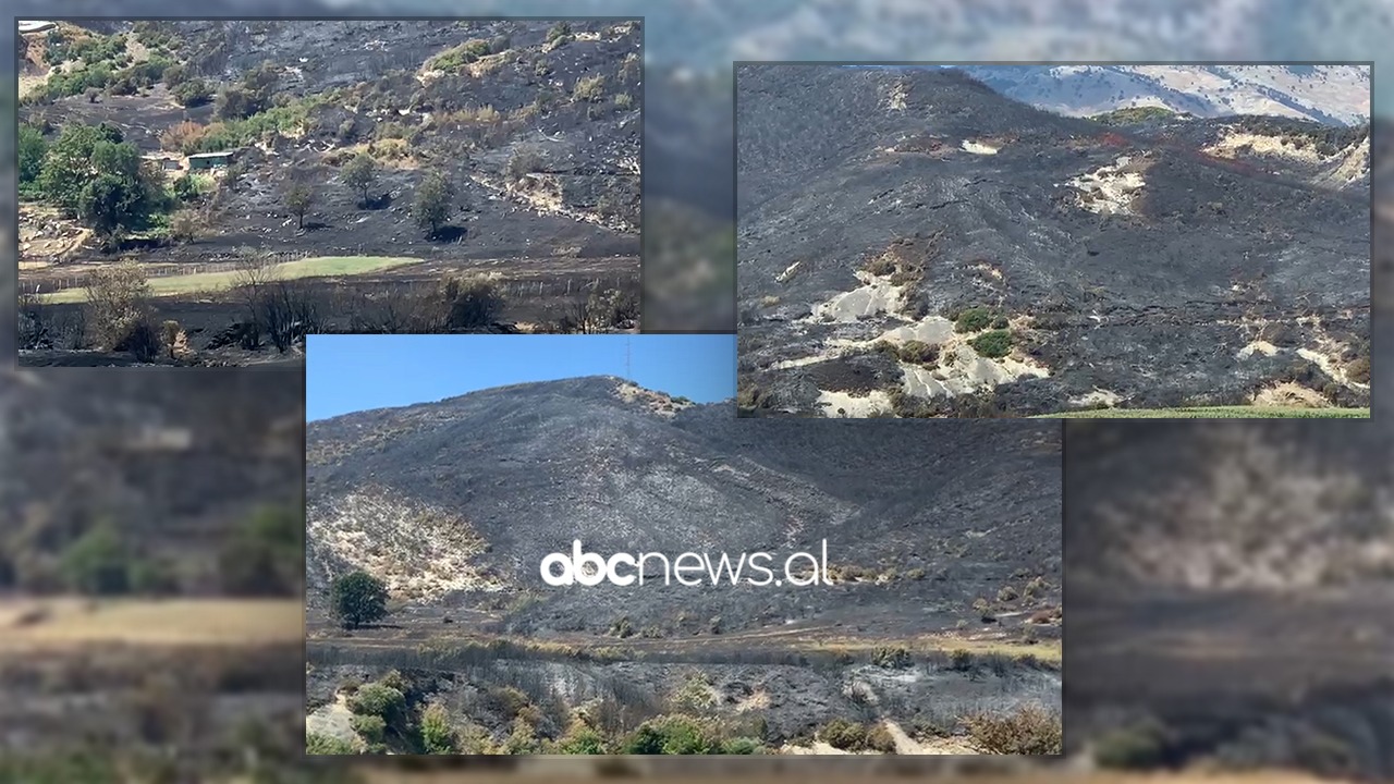VIDEO/ Si zonë lufte, shkatërrimi që la pas zjarri në Gjorm