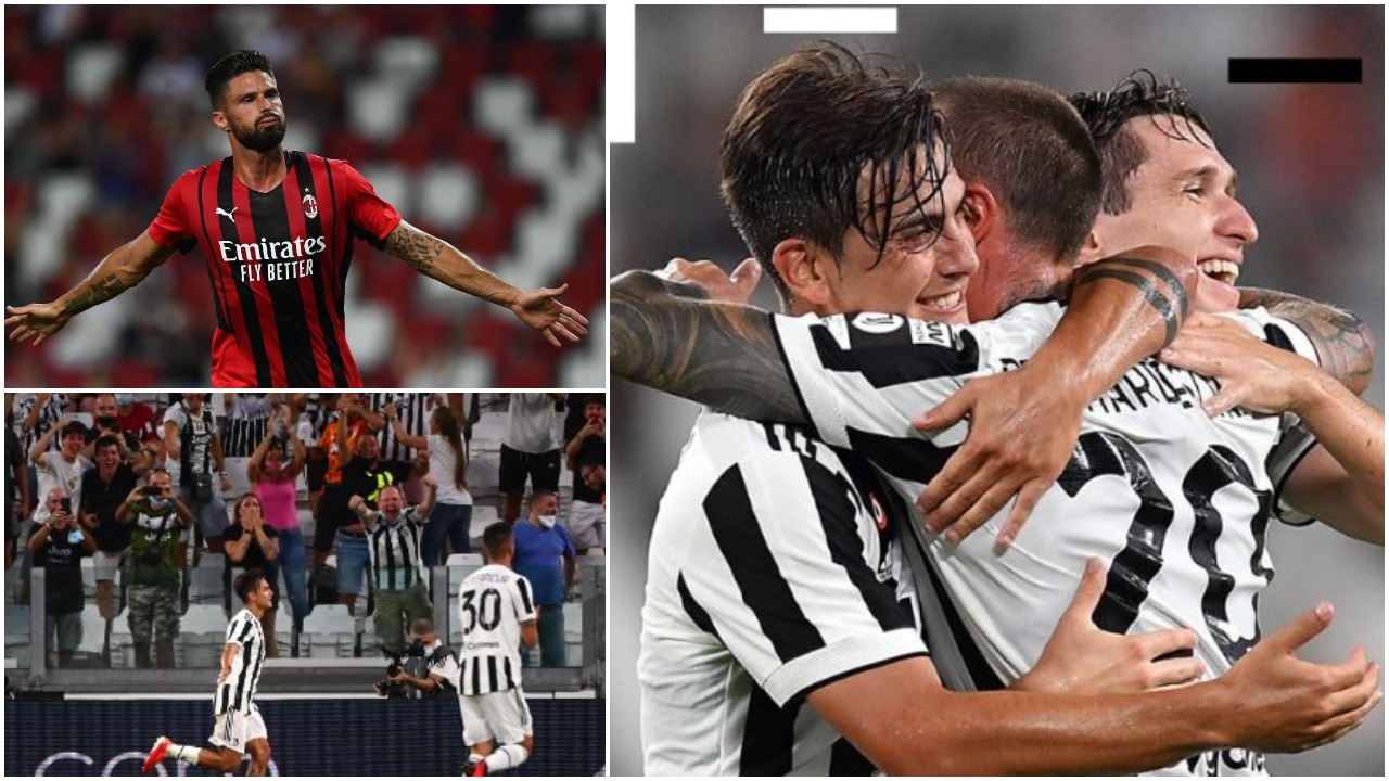 VIDEO/ Juventusi në formë ndaj Atalantës, Giroud i dhuron fitoren Milanit