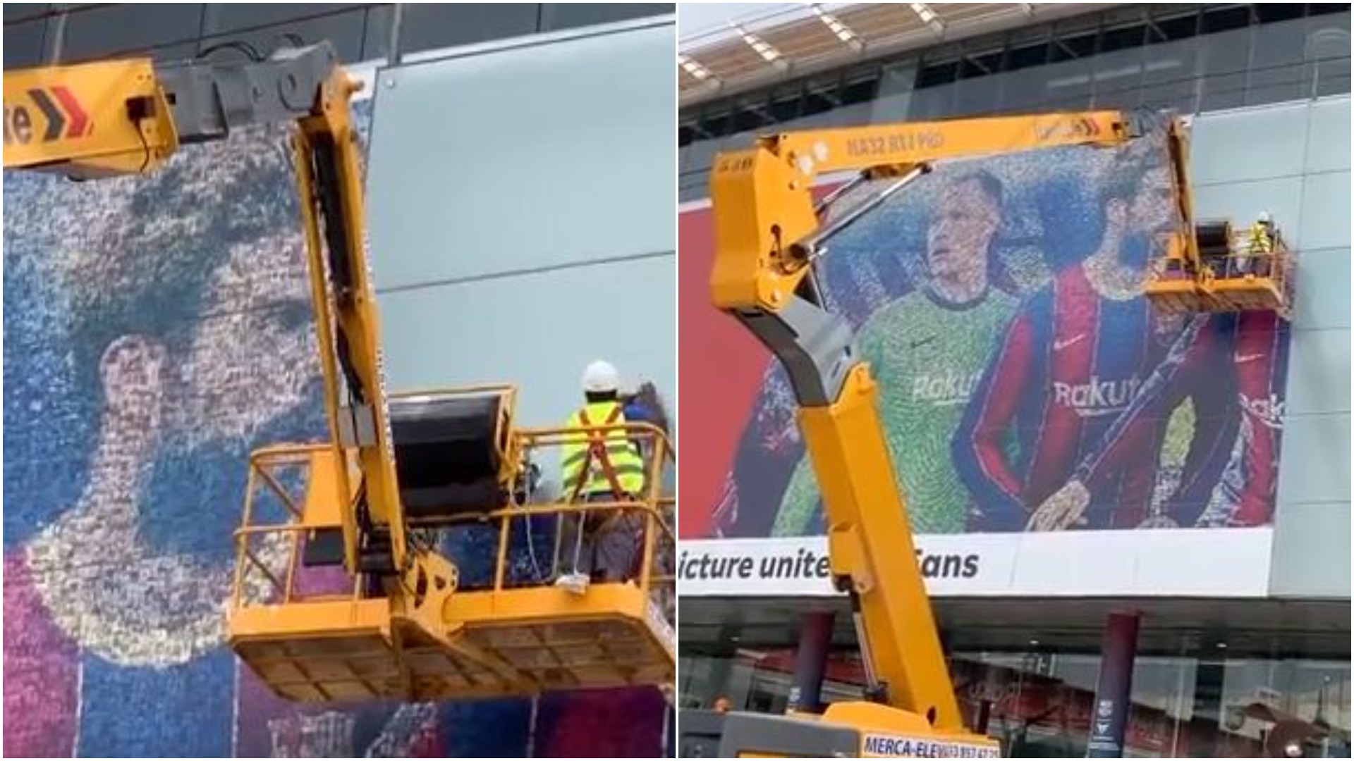 VIDEO/ Moment i dhimbshëm për tifozët, “zhduket” imazhi i Messit nga “Camp Nou”