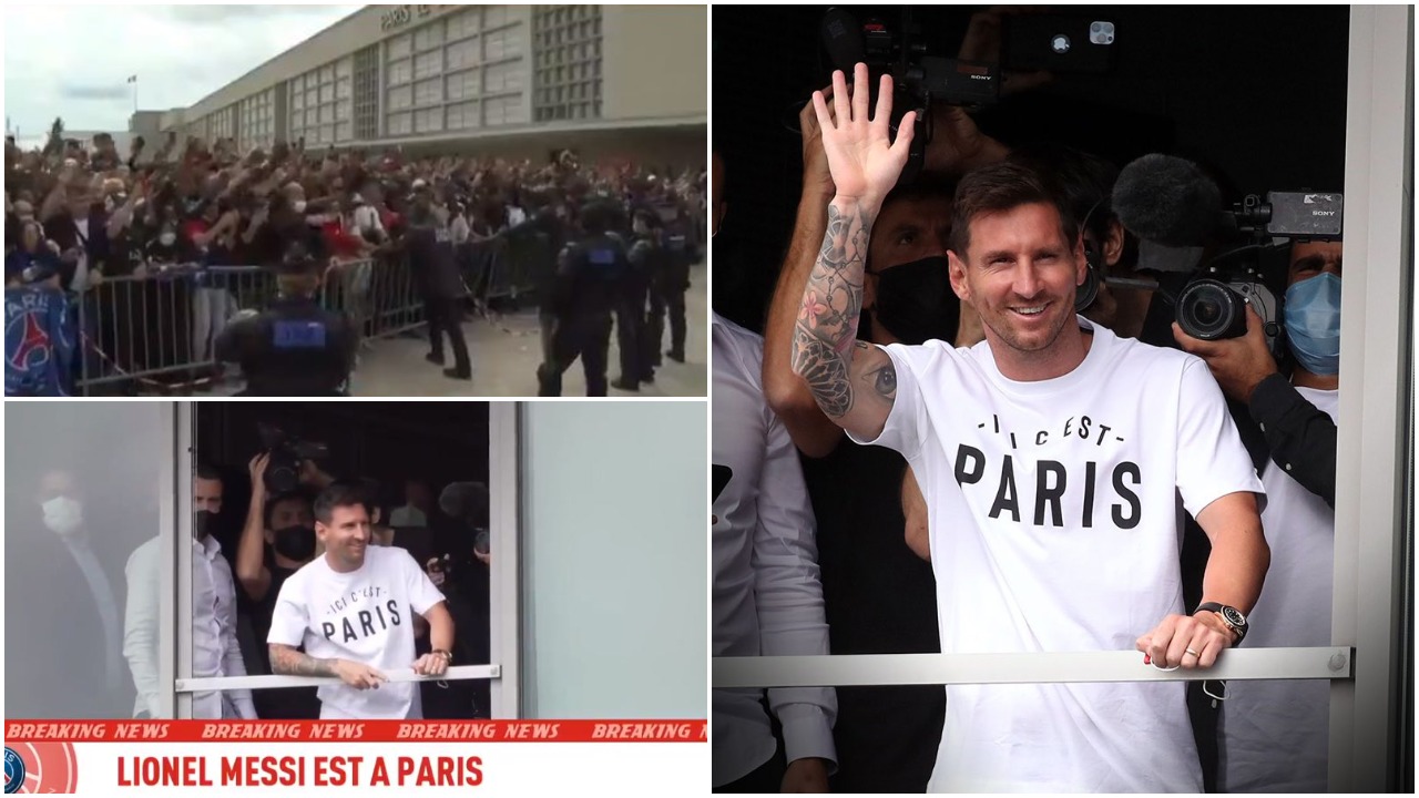 VIDEO/ Tifozët e PSG-së në aeroport, “digjet” atmosfera kur shfaqet Messi