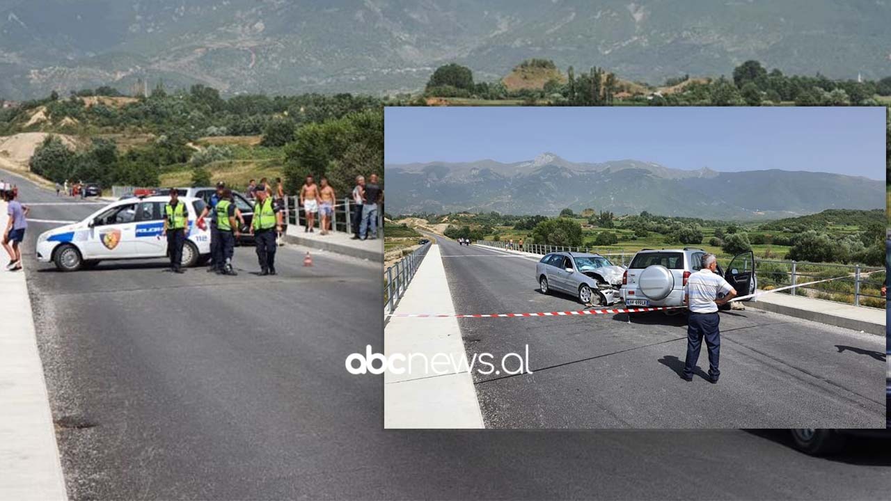 VIDEO/Përplasen dy automjete në rrugën e Arbrit, dy shoferët transportohen në spital