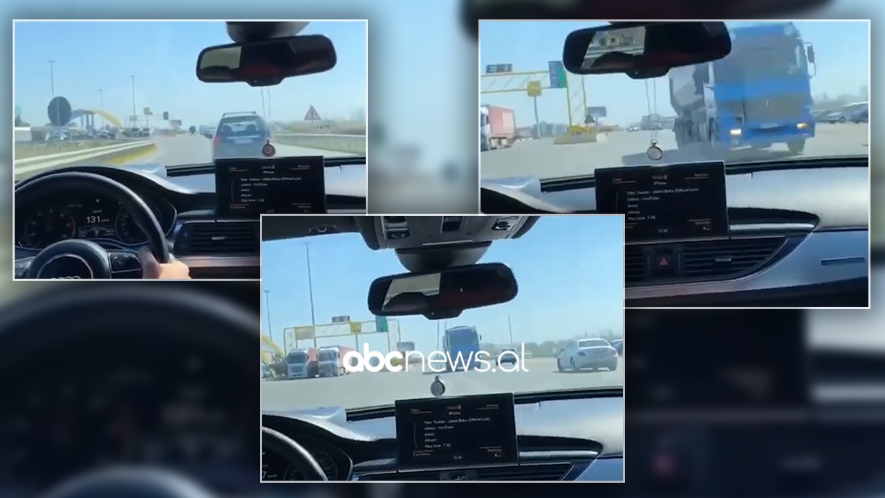 VIDEO/ Me shpejtësi fluturuese, shoferi “kamikaz” në rrugët e Thumanës