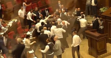 Si në ring, grushte dhe shkelma në parlamentin armen