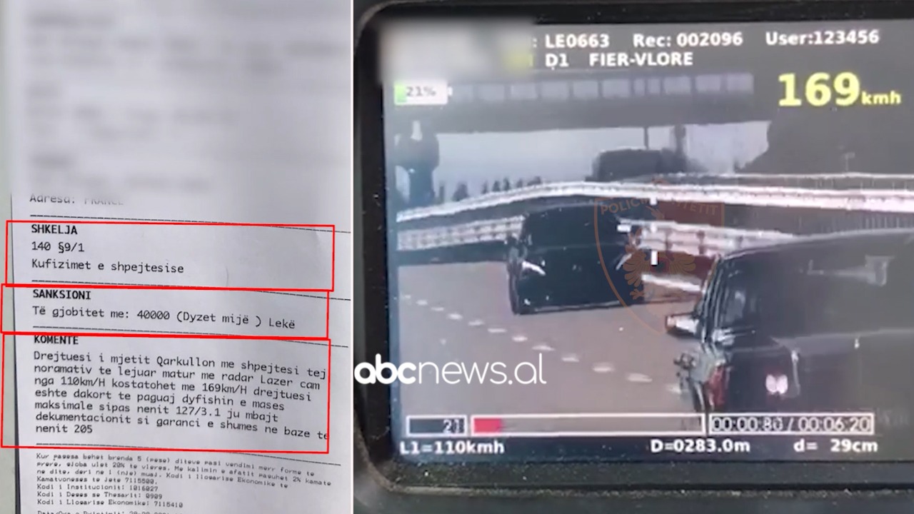 “Bossi” me Benz “çan” autostradën me shpejtësi vrasëse, si reagoi policia